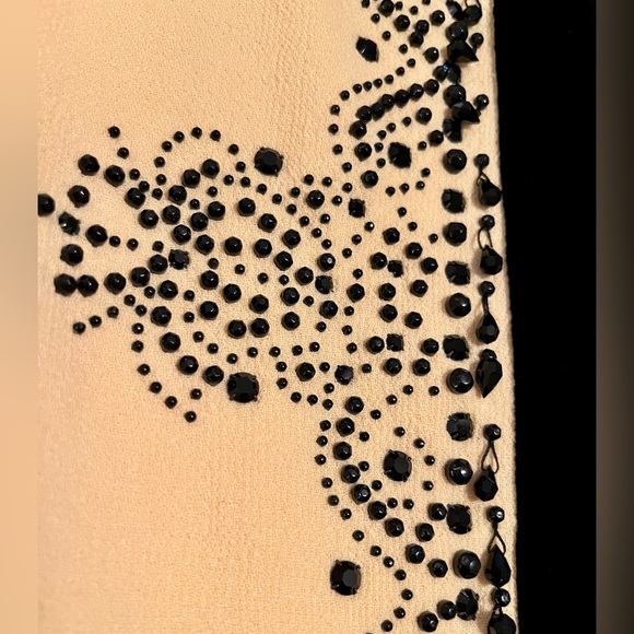 Carolina Herrera for Neiman Marcus Beaded 2 Pc Suit. Gorgeous! Wool and Silk - Picture 6 of 9